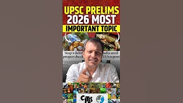 UPSC PRELIMS 2026 Most Expected Topic #iasprelims2026