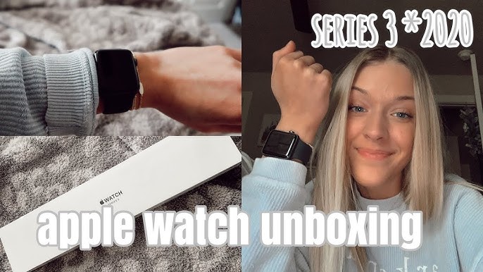 Apple Watch Series 3 GPS, 38mm Silver Aluminium Case with White Sport Band  Unboxing 