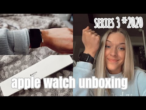 APPLE WATCH UNBOXING | 42mm, series 3, space gray