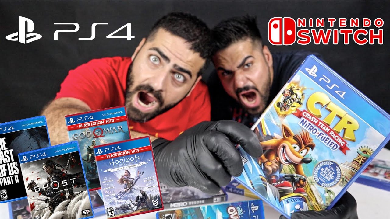 جزء الرابع استعراض مكتبة الالعابي الاقراص على بلاستيشن ٤ ونينتندو سويتش  Playstation 4