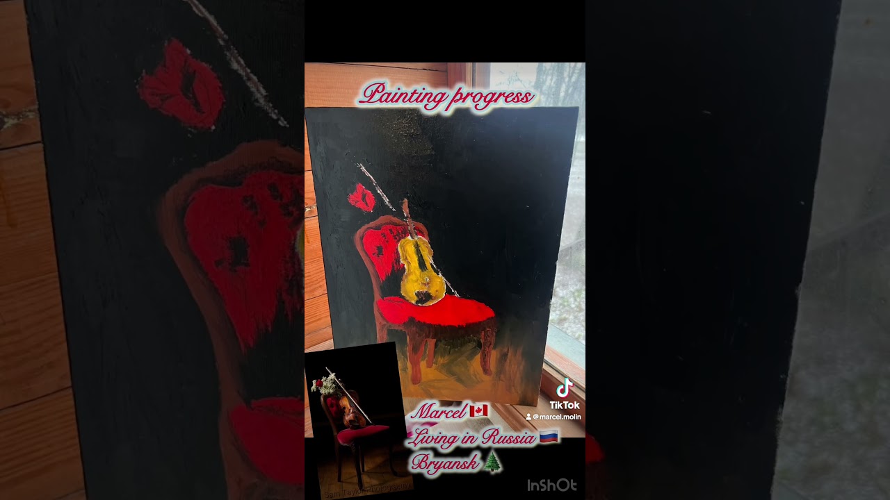 This is my #3 oil painting so the drying time is slow, progress is not fast and with strong odours