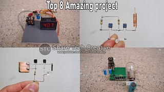 Top 8 Amazing electronics projects very simple with C1815 transistors