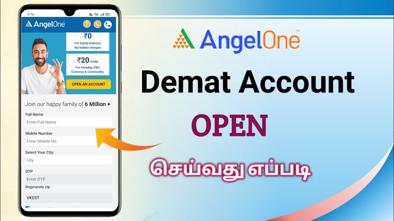 How to Open Demat Account Angel One in Tamil 2025