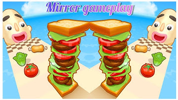 Sandwich Runner🍔 - Mirror Gameplay🪞 - walkthrough  / All Levels (iOS Android)📱 New Update - (48-56)