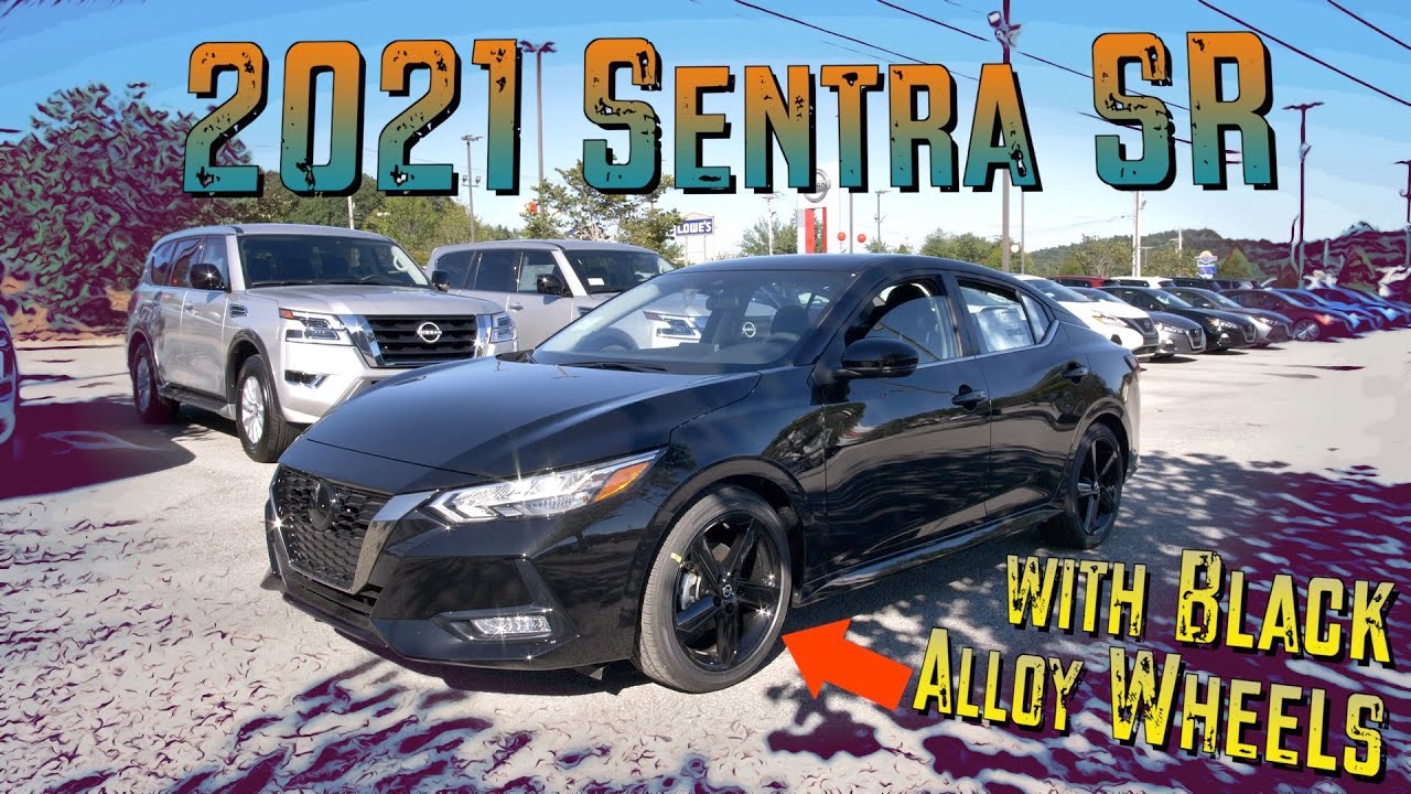 New 21 Nissan Sentra Sr With Black Alloy Wheels Youtube