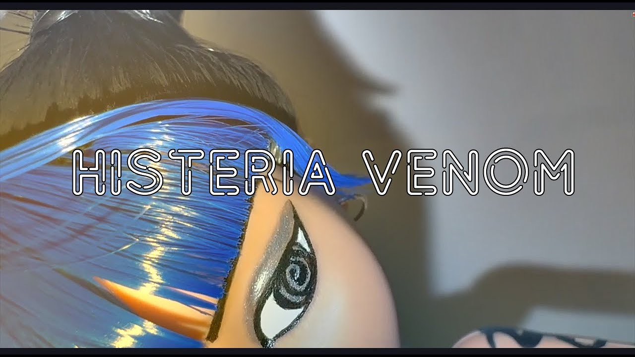 Я сделала ООАК на кукле по образу экшен фигурки Begoths Bleeding Edge Goths