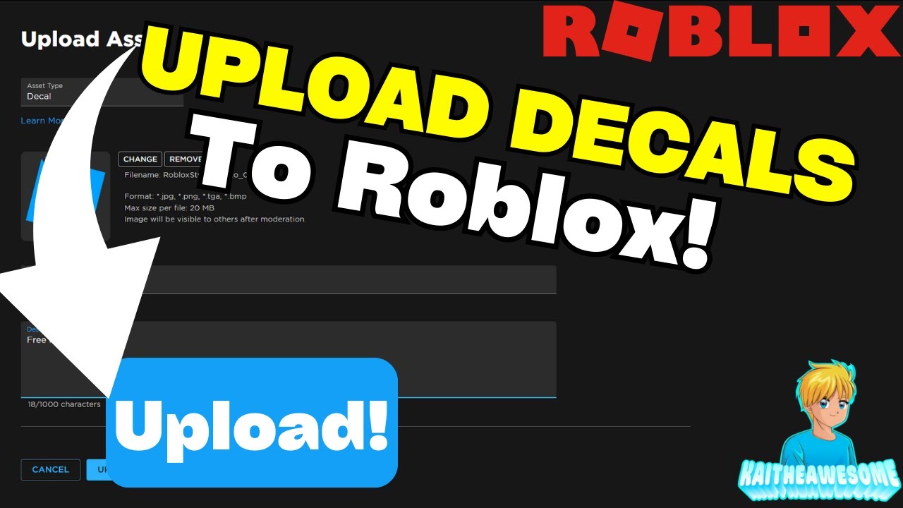 🎓 How To EASILY Make ROBLOX DECALS For FREE (2022), Tutorial