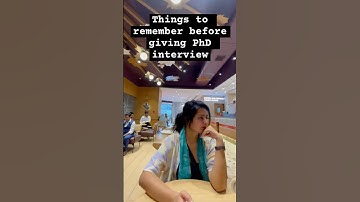 Things you should know before giving PhD interview🌎♥️#shorts #motivation #viralvideo #youtube #jrf