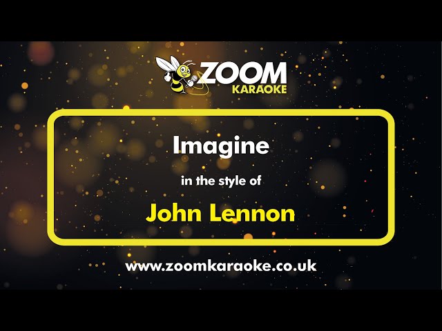 John Lennon - Imagine - Karaoke Version from Zoom Karaoke class=
