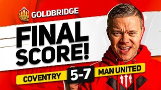 EMBARRASSING! MANCHESTER UNITED 3-2 COVENTRY! GOLDBRIDGE Reaction