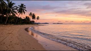 3h of Music for Studying Meditating Relaxing Focusing Yoga - Peaceful Deserted Beach Wallpaper in 4K