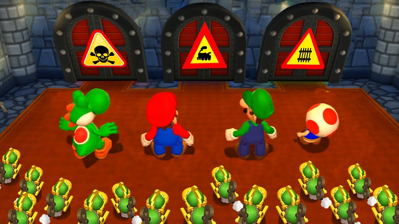 マリオパーティ9】ミニゲームヨッシーVsマリオVsルイージVsキノピオ