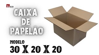 Caixa de Papelão - Medidas 30x20x20 cm