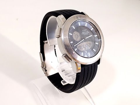 CITIZEN ANA-DIGI WORLD TIME CHRONOGRAPH Watch U010-S005434 - YouTube