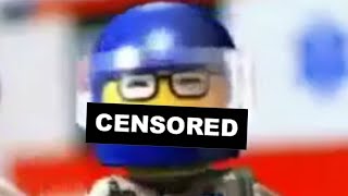 A man has [censored] in to the river in Lego City