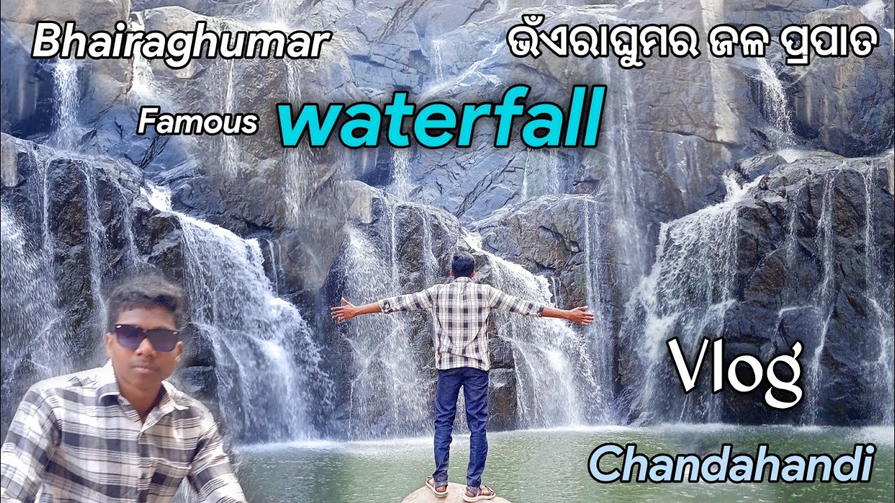 Bhairaghumar waterfall in chandahandi  famous 