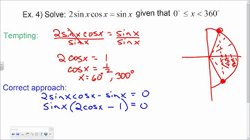 Saxon Advanced Math Lesson 60 Factorable Trig Equations