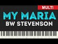 Bw Stevenson - My Maria (Instrumental Tutorial) [Synthesia]