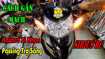 Cách Gắn Mạch Hazard Xi Nhan Cho Sirius Chung Công Tắc Passing Đèn Trợ Sang Nhỏ Gọn Gắn Như Zin