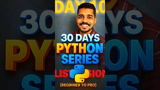Day 10* of our Python Series: List Comprehension 🖇️🐍 #python #coding #shorts #tricks #new
