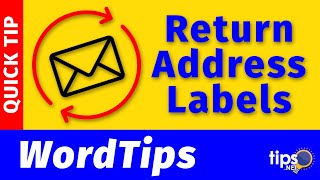 Printing Return Address Labels