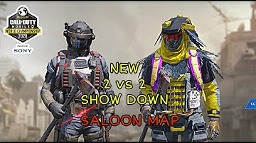 New 2 vs 2 Showdown on Saloon Map |Cod Mobile| Powered By Sony