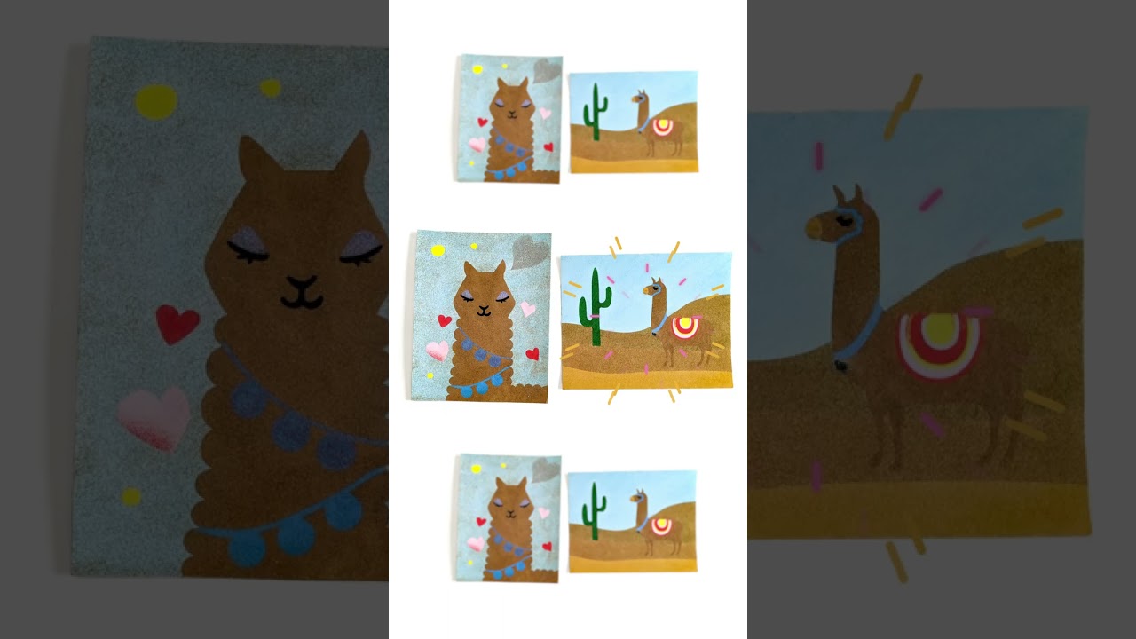 Get Your Glitter On - Llama Sand Art 