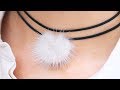 DIY: Pom-Pom Choker＊フワフワ浮かぶ♪派手すぎない「ポンポンチョーカー」でオトナ＆キュート！