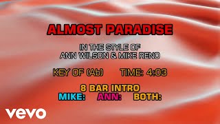 Ann Wilson, Mike Reno - Almost Paradise (Karaoke)