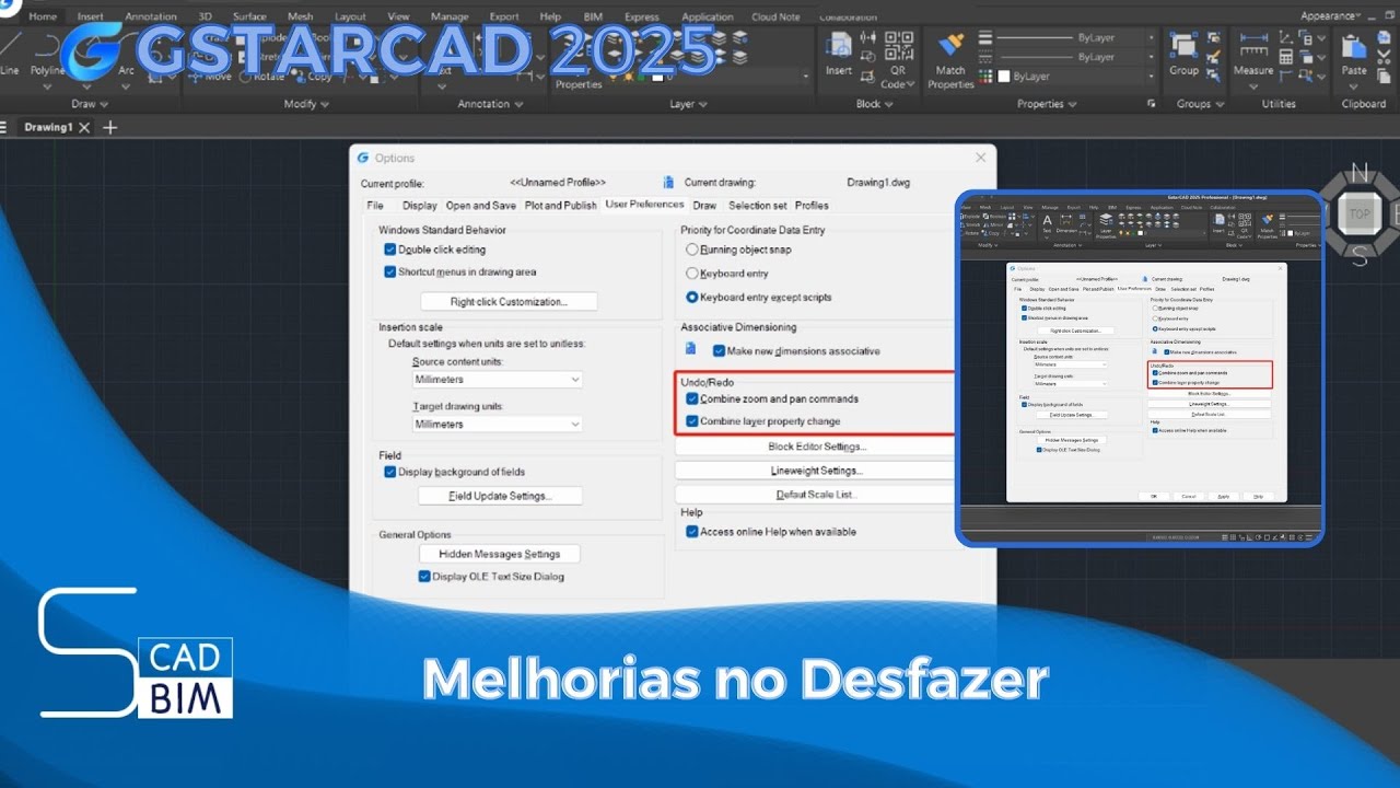 🔄 Melhoria no Comando Desfazer no GstarCAD 2025 🔄 - YouTube