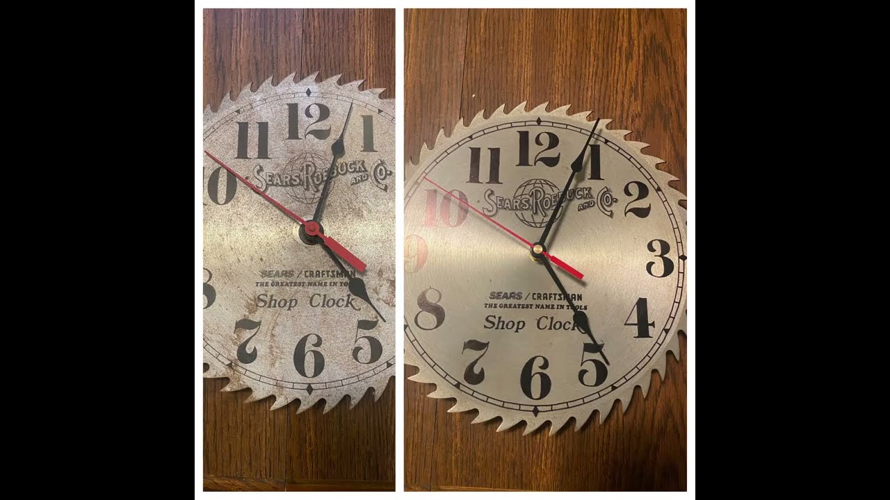 Sears Craftsman Shop Clock Restoration - YouTube