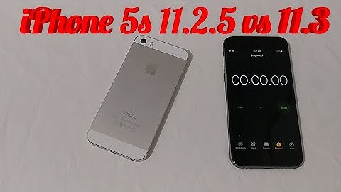 iPhone 5s iOS 11.2.5 vs 11.3 Speed Test