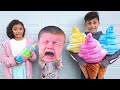 Heidi dan Zidane: Kumpulan Video Es Krim Seru! | Video lucu untuk anak-anak