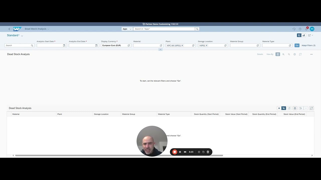 📊 SAP Fiori for Beginners  Finding  Dead Stock  in Your Warehouse!