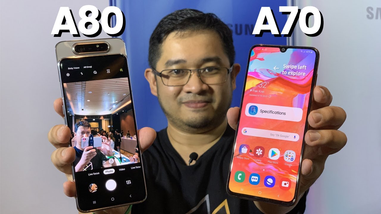 Galaxy A70 A80 Samsung S New Large Screen Smartphones Youtube