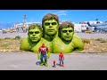 RANDOM SPIDE-RMAN VS RED-HULK BATTLE #gta5 #hulk