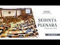 Ședința plenară a Parlamentului Republicii Moldova - 11 februarie 2021