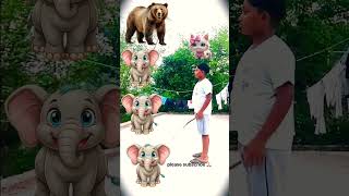 vfx short video #cartoon #vfx #short #video #vfx #short #video cartoon Bhalu Aadhi Sher Ghoda bail😁😄