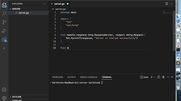 How to create a simple WebServer in Go with net/http package | Go for beginners | Golang