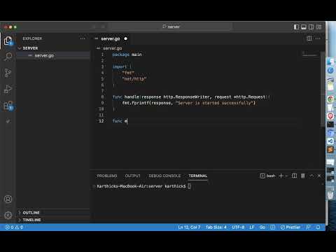 How to create a simple WebServer in Go with net/http package | Go for beginners | Golang