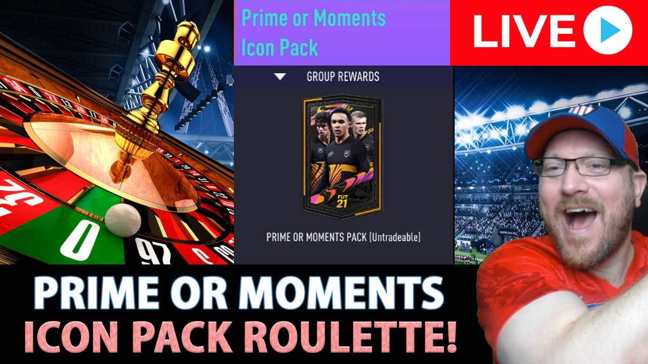 🔴⚽ LIVE NOW - Prime or Moments Icon Pack Opening Roulette Birthday Bailly - FIFA 21 Ultimate Team