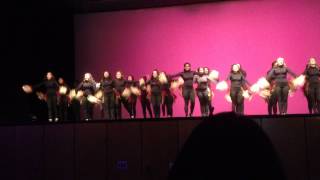 NMHS JV Drill performing at the Pacesetter Stage show.