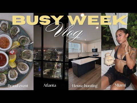 Weekly Vlog: My 1st brand event, House hunting in Atl, Yacht party in Miami & more ! 