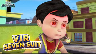 Vir The Robot Boy | Vir Ke Ankhon Mai Ghussa | Vir Seven Suit Compilation | Wow Action thumbnail
