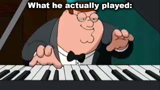 Pianos are Never Animated Correctly... (Family Guy Peter Griffin)