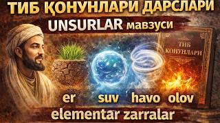 Tib qonunlari darslari. Unsur mavzusi. Тиб қонунлари дарслари Унсур. Zamonaviy izohlar.