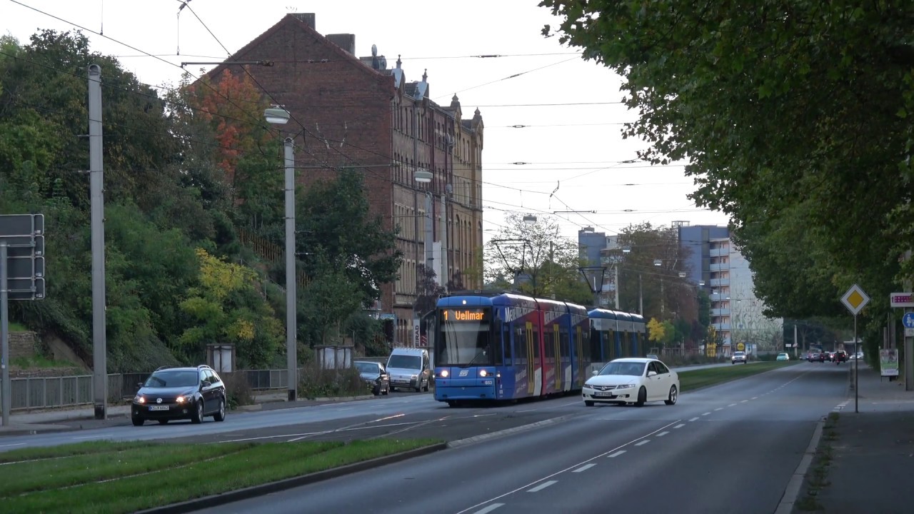 KVG Bombardier Flexity Classic (NGT8) 653+663 | Holländische Straße te Kassel | tramlijn 1