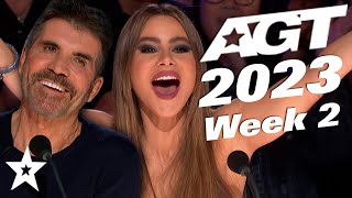America&#39;s Got Talent 2023 All AUDITIONS | Week 2