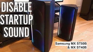How to Turn off Start Up sound Samsung speakers