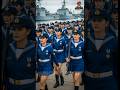 Cobalt Command! Flawless Marching by Women in Charming Blue Uniforms 💙 #militaryparade #globalparade